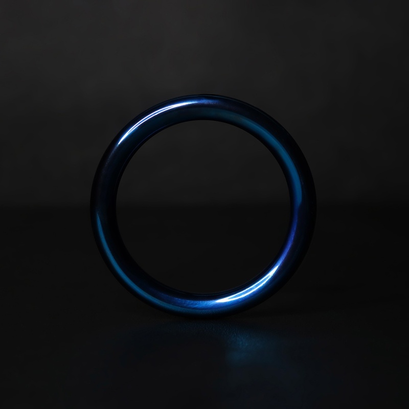 Steel Anodized Blue Round Glansring 5mm 41692