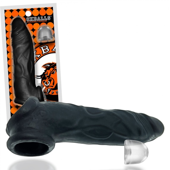 Extensor de pene OXBALLS DICKER ultra-slim cocksheath BLACK ICE 41921