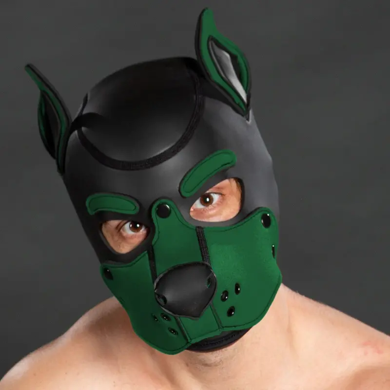 Capucha puppy K9 Hood Hunter Mr S Leather, neopreno | Dark-Ink