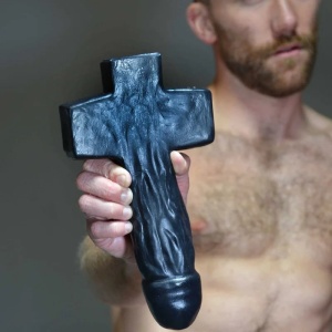 Damien Silicone Crucifix...