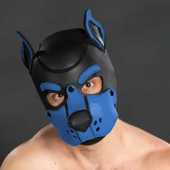 Capucha puppy K9 Hood Cobalt Mr S Leather, neopreno | Dark-Ink