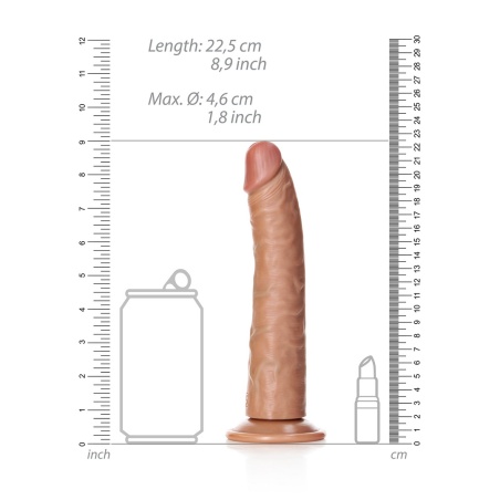 Slim Realistic Dildo With Suction 20,5cm - 8" 43579