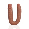 U Shaped Double Dildo Tan 12.7cm - 5"