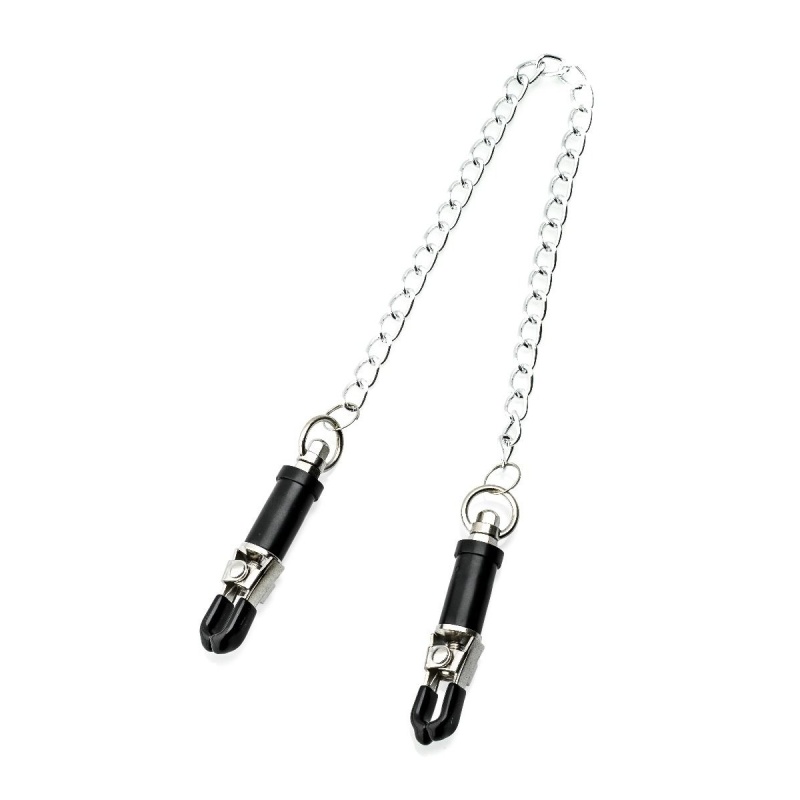 Black Nipple Clamps with chain 43736