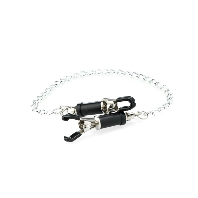 Black Nipple Clamps with chain 43737