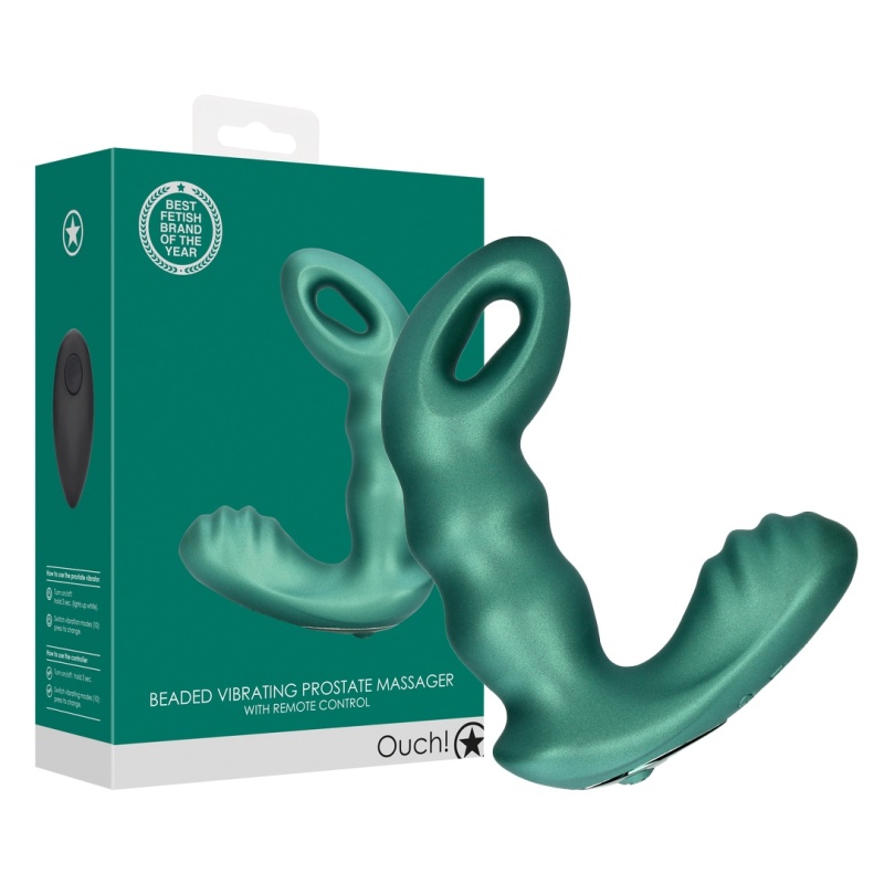 Beaded Vibrating Prostate Massager 43823