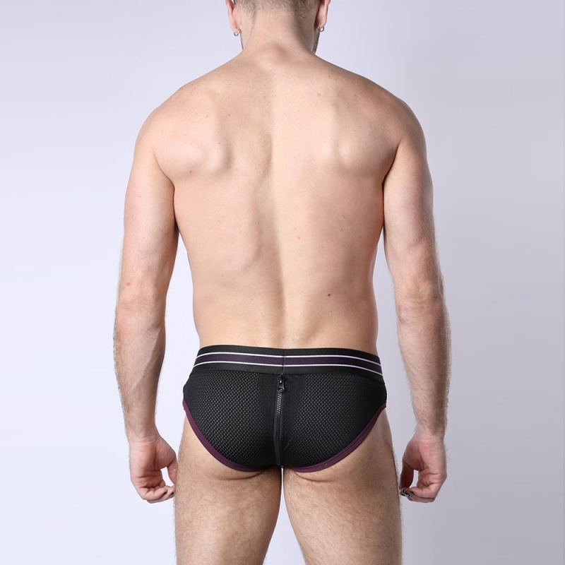 TAKE DOWN ZIPPER BRIEF W/ REMOVABLE POUCH 43886