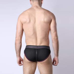 TAKE DOWN ZIPPER BRIEF W/ REMOVABLE POUCH 43886