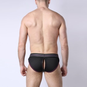 TAKE DOWN ZIPPER BRIEF W/ REMOVABLE POUCH 43887