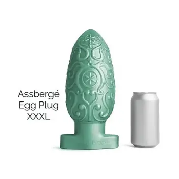 Hankey's Toys Assbergé Egg Analplug, XL bis 4XL | Dark-Ink