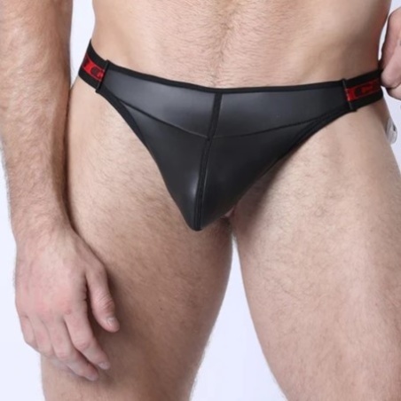 Battle Neoprene Jock Pouch Cock Ring Rouge 44615