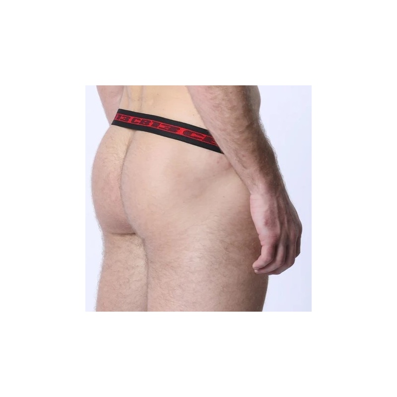 Battle Neoprene Jock Pouch Cock Ring Red 44616