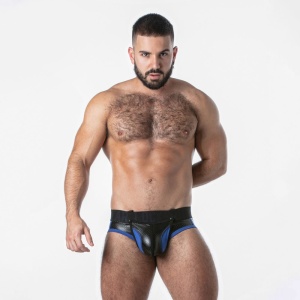 Punch Hole Jock Brief Azul 44670