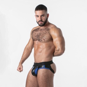 Punch Hole Jock Brief Blau 44671