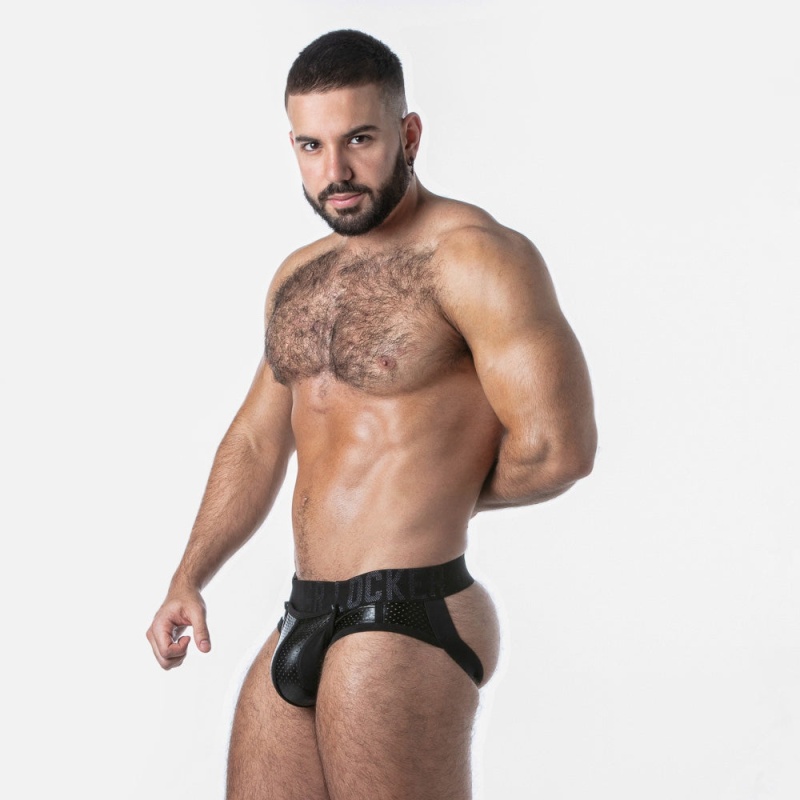 Punch Hole Jock Brief Negro 44707