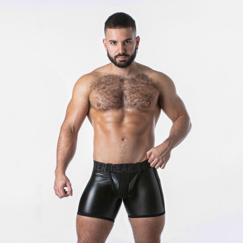 Punch Hole Boxer Brief Noir 44756