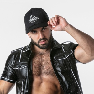 Punch Hole Leatherette Shirt Blanc 44805