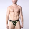 Black Chrome Jockstrap Jaune