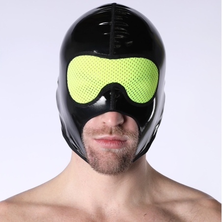 Black Chrome Mesh Eye Hood Jaune 44867