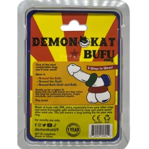 Bufu Cock & Ball Ring Black 44971