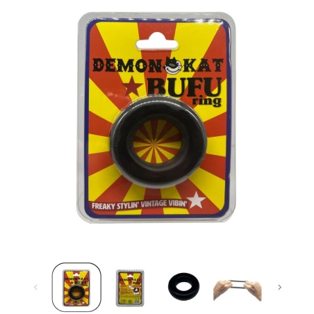 Bufu Cock & Ball Ring Black 44974