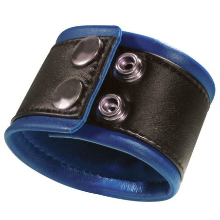 Leather Wrist Band Blau 24cm 44981