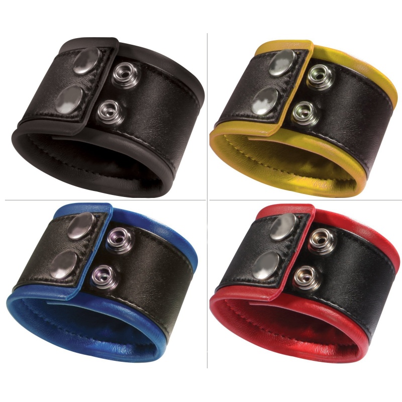 Leather Wrist Band Blue 24cm 44982