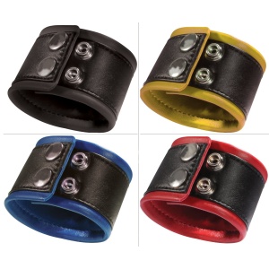 Leather Wrist Band Blau 24cm 44982