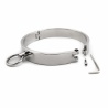 Collar de Bondage de acero inoxidable con Anillos en O