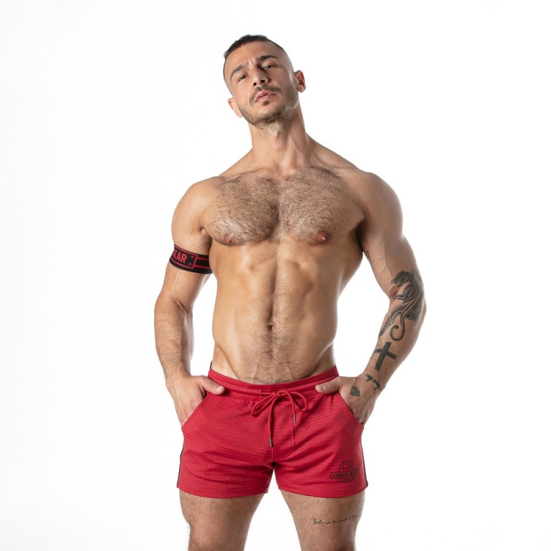 SWEAT IT Back Zip Short Red 45168