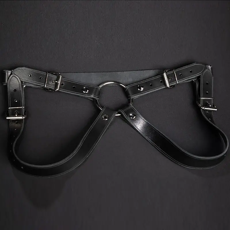 Arnés para dildo Corey Jay Mr S Leather, anillo snap | Dark-Ink