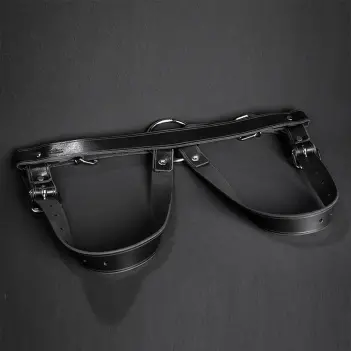 Arnés para dildo Corey Jay Mr S Leather, anillo snap | Dark-Ink
