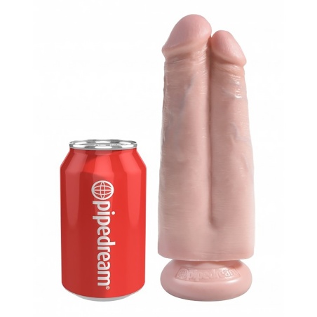 Two Cocks One Hole 7" 17cm flesh 45729