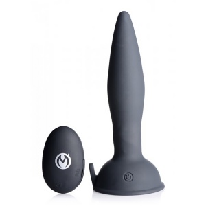 Turbo Ass-Spinner Silicone Anal Plug with Remote Control 45789