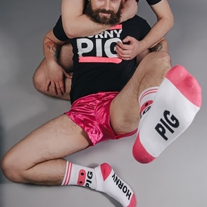 Sk8erboy Horny Pig Socks Blanches 45822