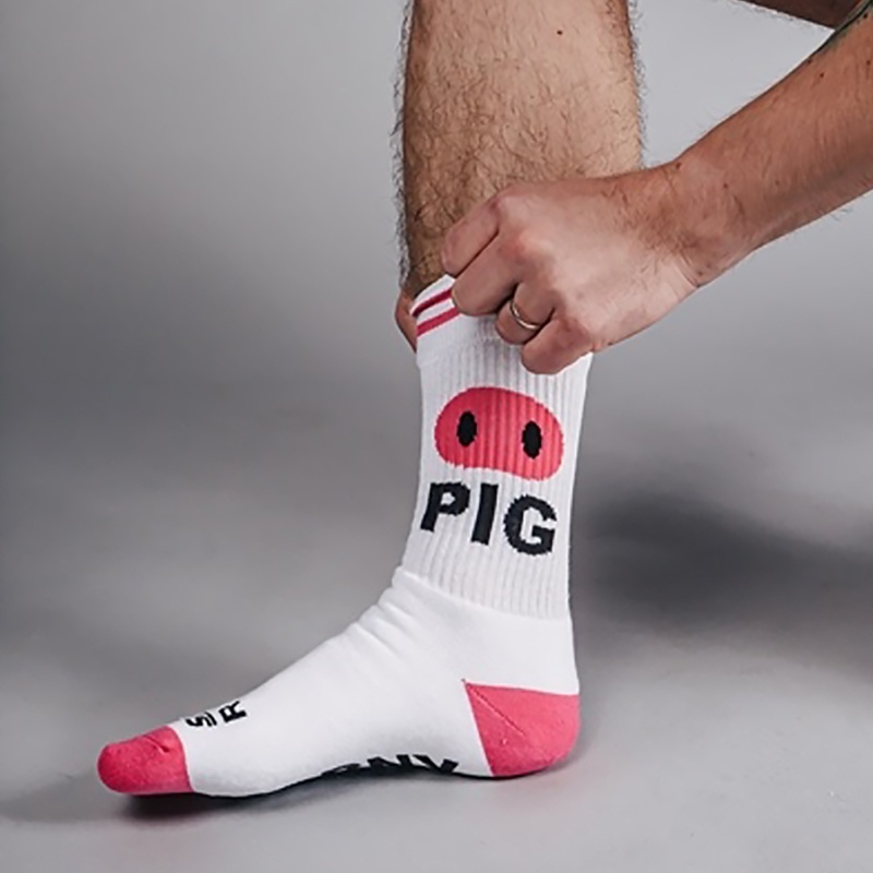 Sk8erboy Horny Pig Socks Blanches 45825