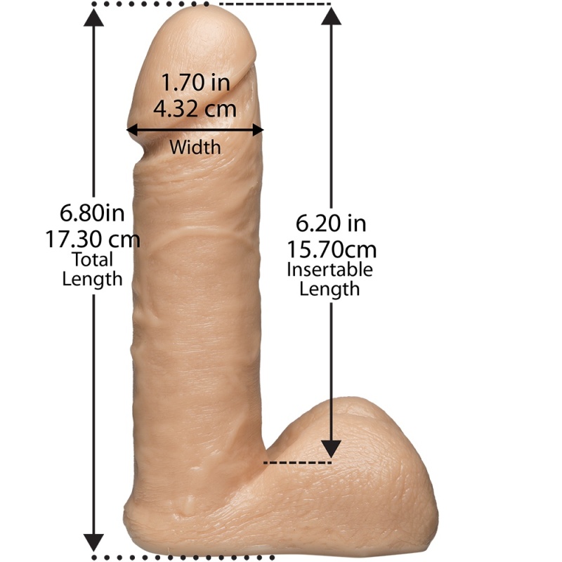 Realistic Dildo Vac U Lock 6"/15 cm 45935