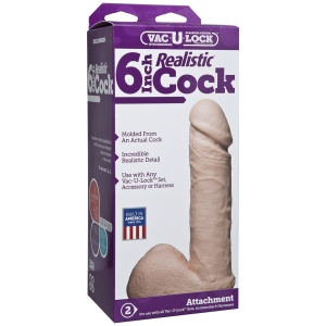 Realistic Dildo Vac U Lock 6"/15 cm 45936