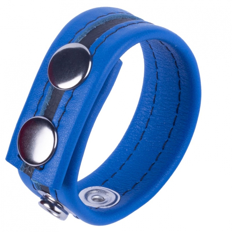 Striped Leather Cock Strap 45946