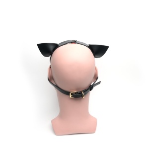 665 Bondage Pup Hood Black/Rot 45984