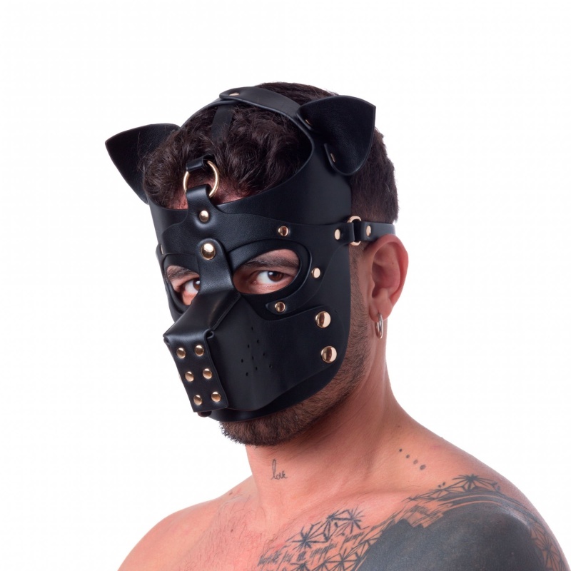 665 Bondage Pup Hood Black/Negro 46015
