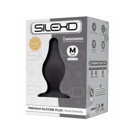 MODEL 2 DUAL DENSITY SILICONE PLUG BLACK M