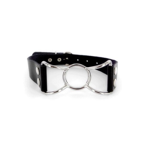 Steel mouth Gag Spider w/leather strap 9807