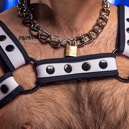 Neo Bold Bulldog Harness Blanc 46337