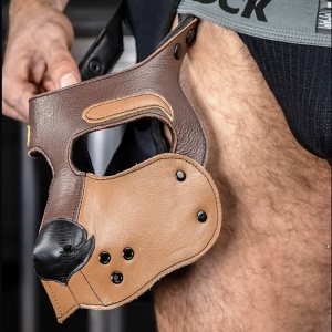 Bone Hound Puppy Muzzle - Braun 46359