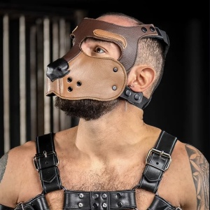 Bone Hound Puppy Muzzle - Brown 46361