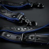 Arnés para piernas en piel negro azul
