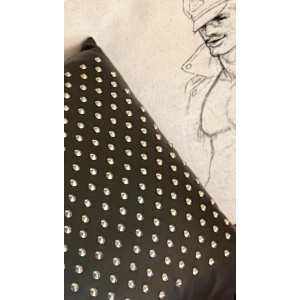 STUDED LEATHER PILLOW "ALFRED" 47073