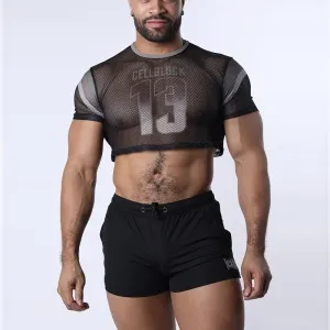 Chain Reaction Mesh Crop Top