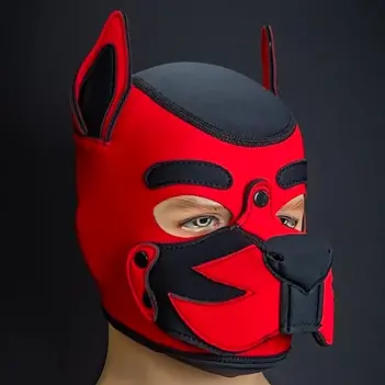 Mr S Leather K9 Puppy Hood Leder, individuell gefertigt | Dark-Ink